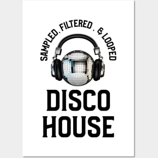 DISCO HOUSE  - Ball (black) Posters and Art